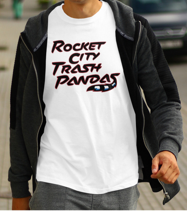 Rocket City Trash Pandas Black Tail T-Shirt