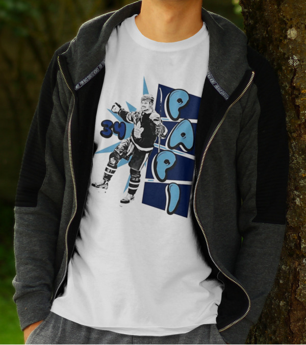 Toronto Maple Leafs Auston Matthews 34 Papi Hockey Legend T-Shirt