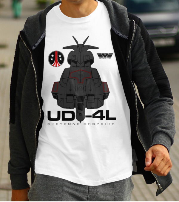 Alien UD-4L Cheyenne Dropship Weyland Yutani Corporation Badge T-Shirt