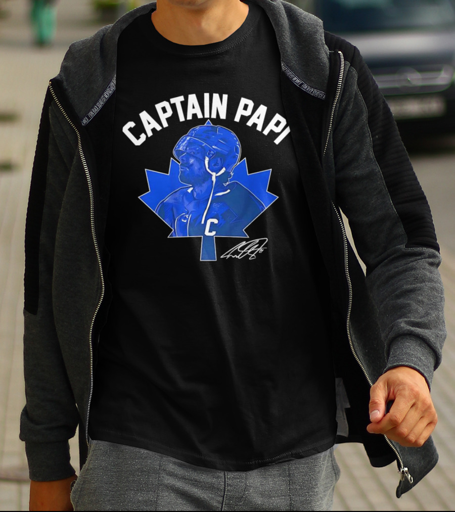 Captain Papi Auston Matthews Toronto Maple Leafs Signature T-Shirt
