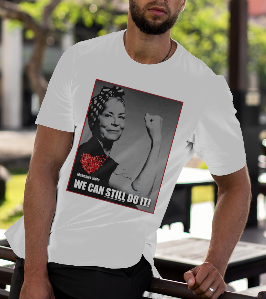 Meemaws Unite We Can Still Do It Polka Dot Bandana Heart T-Shirt