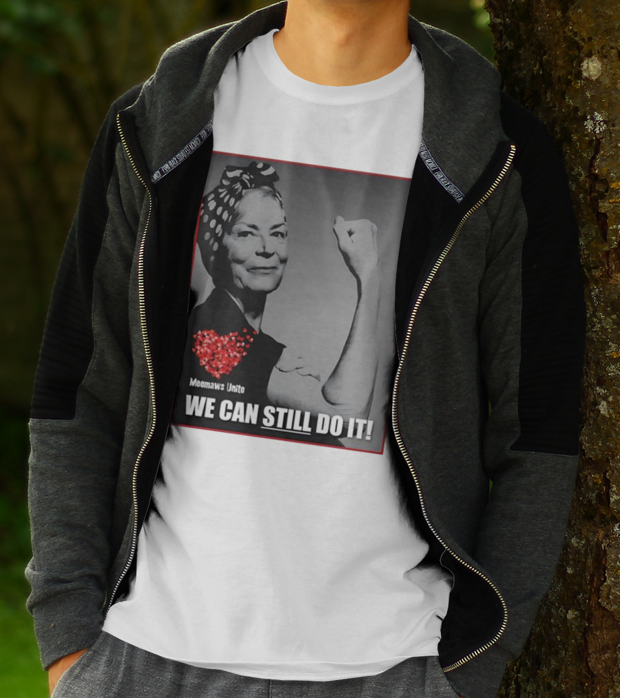 Meemaws Unite We Can Still Do It Polka Dot Bandana Heart T-Shirt
