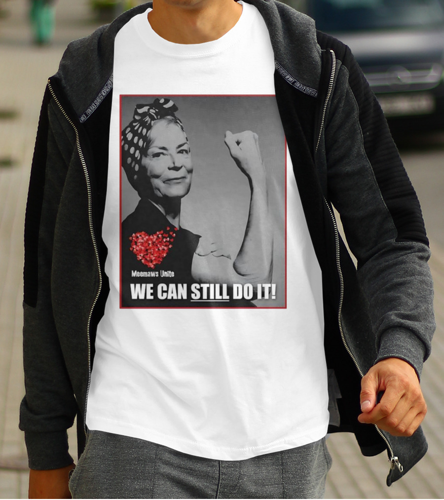 Meemaws Unite We Can Still Do It Polka Dot Bandana Heart T-Shirt