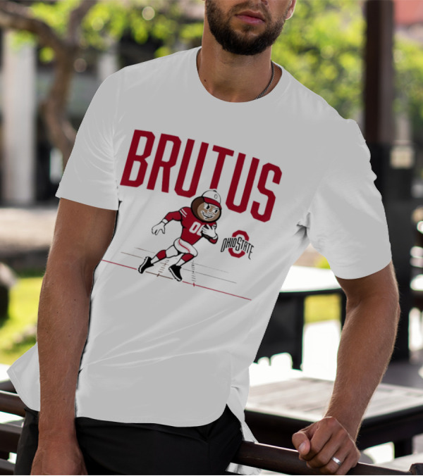 Brutus Ohio State Buckeyes 00 Running Mascot T-Shirt