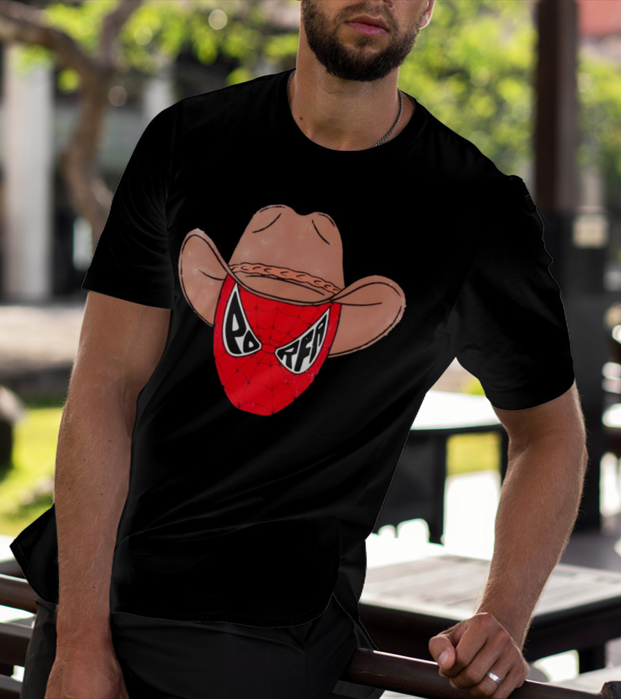 Porfa Porfaman Cowboy Spider Man T-Shirt