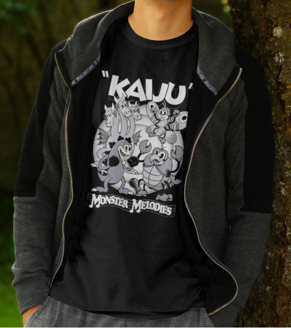 Kaiju Cartoon Monster Melodies Musical Characters T-Shirt