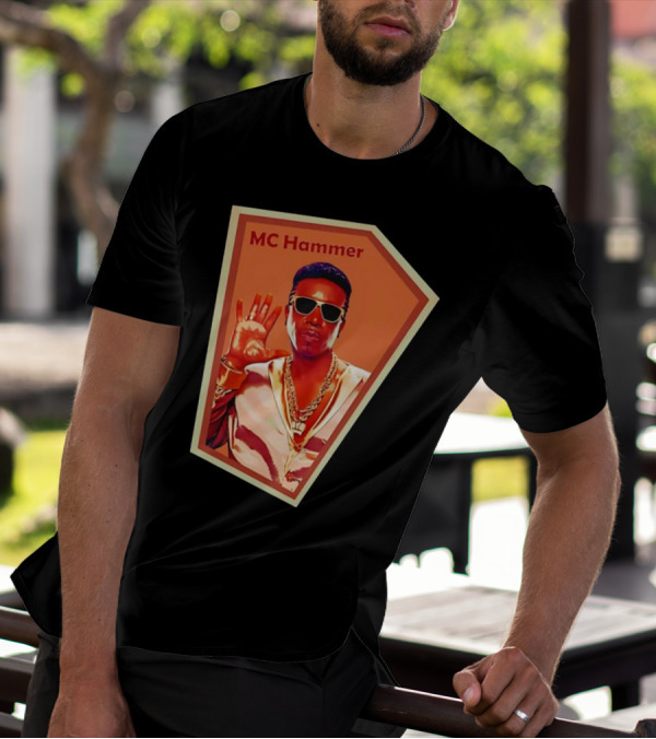 MC Hammer Retro Iconic Style Sunglasses Chains Wave Hand Gesture T-Shirt