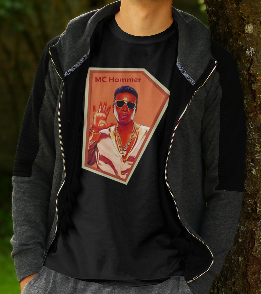 MC Hammer Retro Iconic Style Sunglasses Chains Wave Hand Gesture T-Shirt