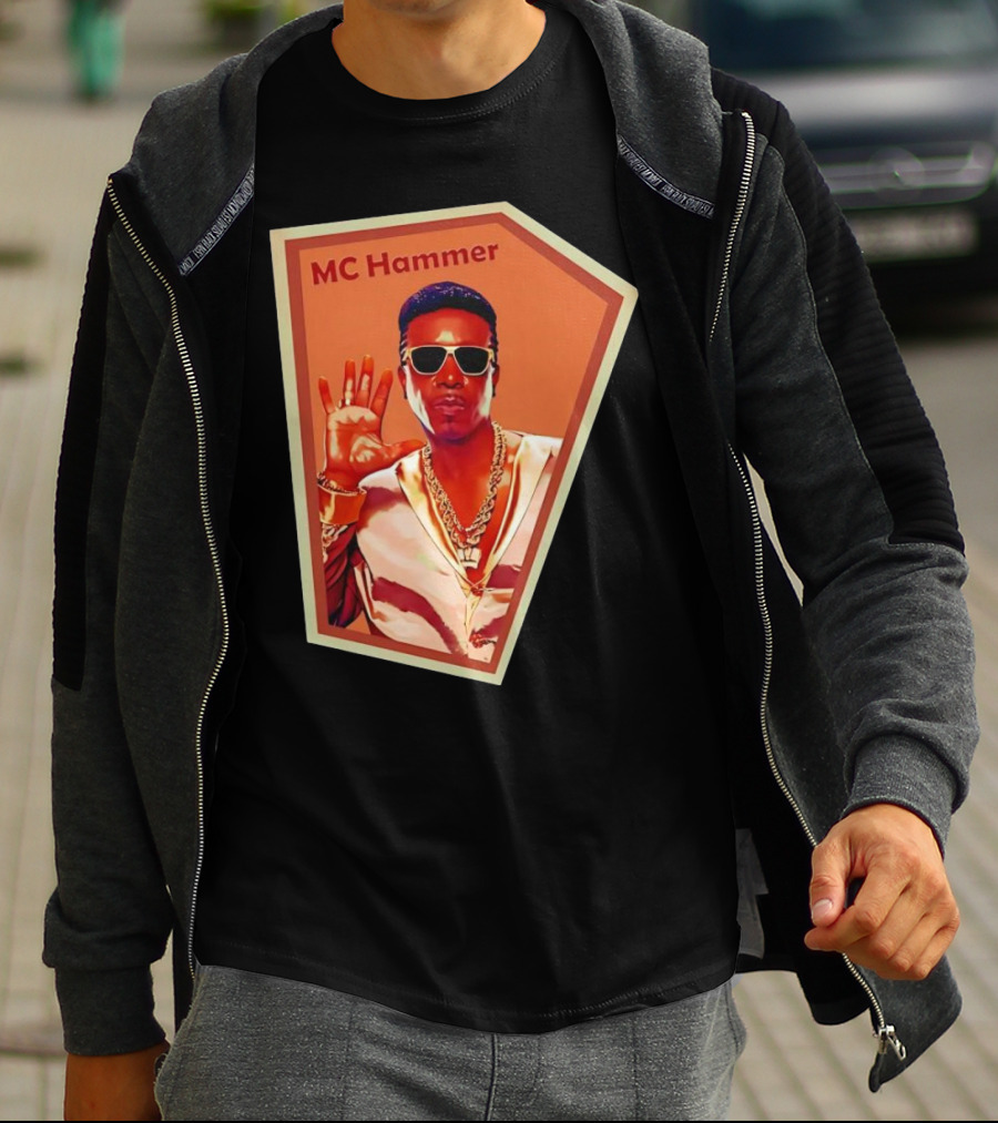 MC Hammer Retro Iconic Style Sunglasses Chains Wave Hand Gesture T-Shirt