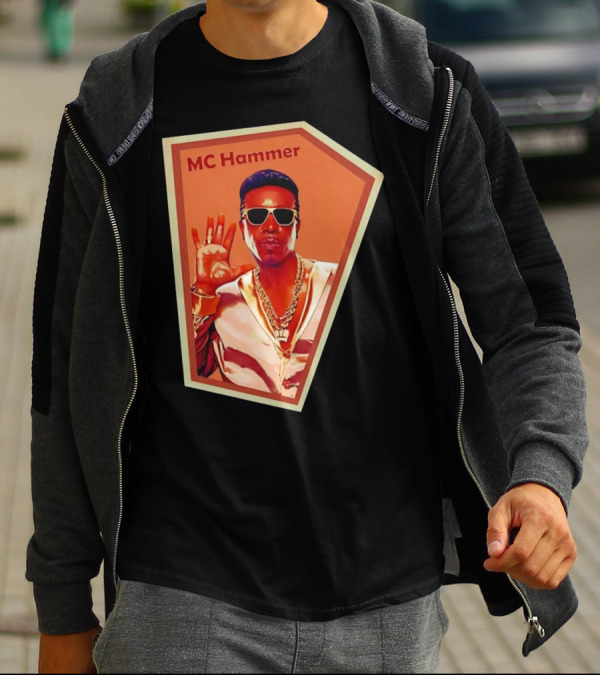 MC Hammer Retro Iconic Style Sunglasses Chains Wave Hand Gesture T-Shirt