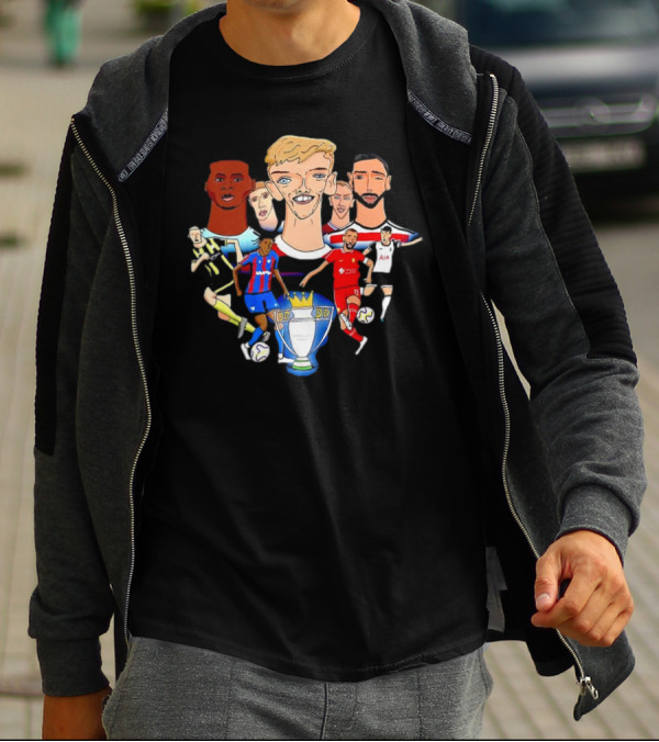 Premier League Stars With Trophy T-Shirt