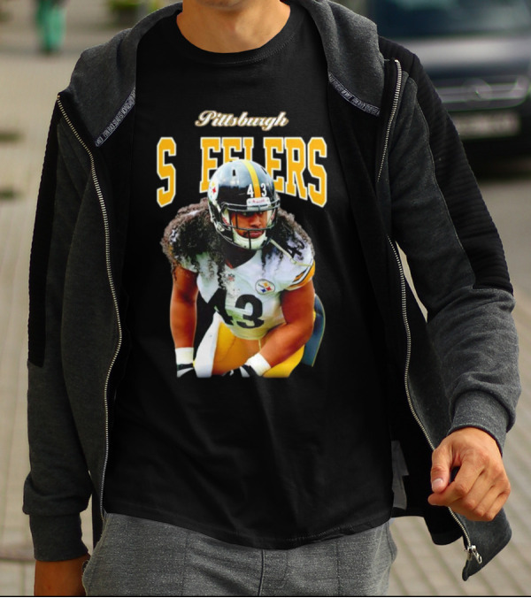Pittsburgh Steelers Troy Polamalu Retired Player Number 43 Sideline T-Shirt