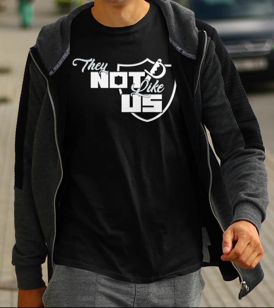 Las Vegas Raiders They Not Like Us Shield T-Shirt