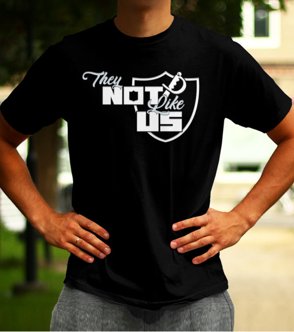 Las Vegas Raiders They Not Like Us Shield T-Shirt