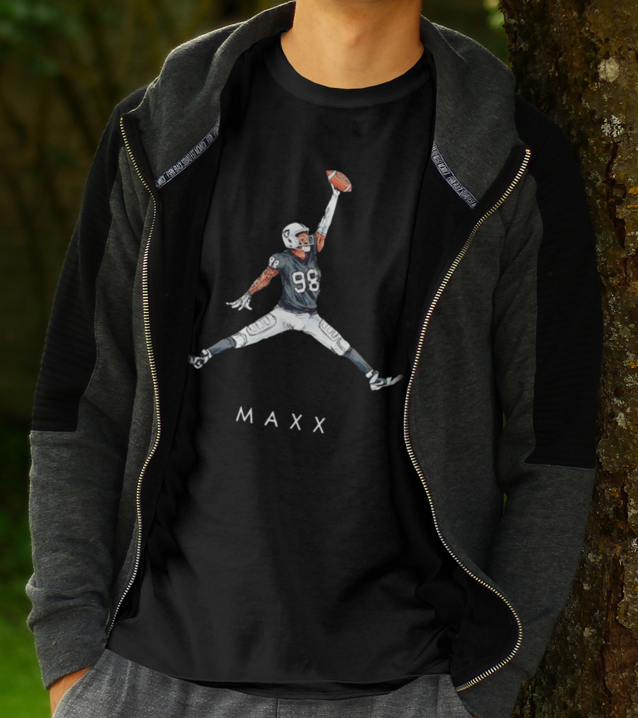 Maxx Crosby Las Vegas Raiders 98 Jumpman Style Maxx T-Shirt