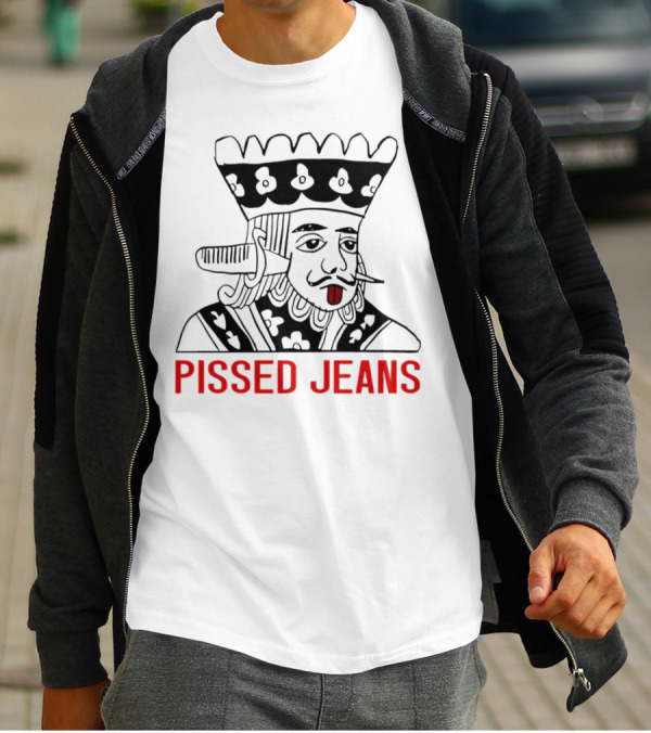 Pissed Jeans Playing Card King With Red-Tipped Tongue T-Shirt