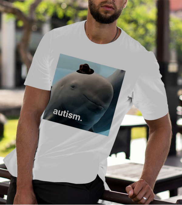 Autism Dolphin Meme With Hat T-Shirt