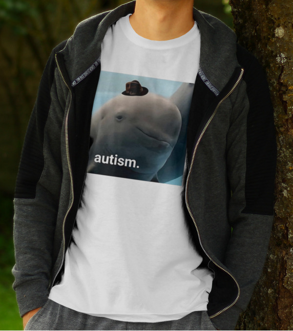 Autism Dolphin Meme With Hat T-Shirt