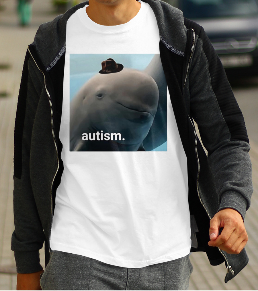Autism Dolphin Meme With Hat T-Shirt