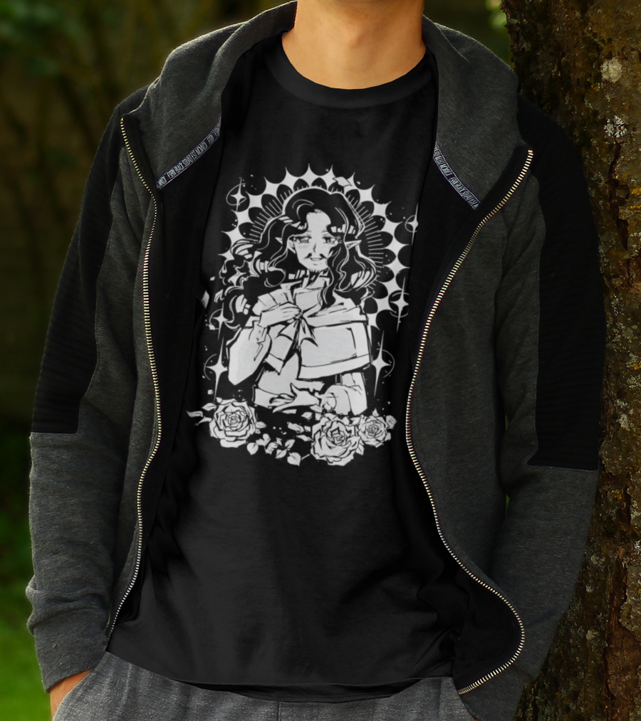 Elf Senshi Meshi Most Handsome Chef With Roses In Dungeon T-Shirt