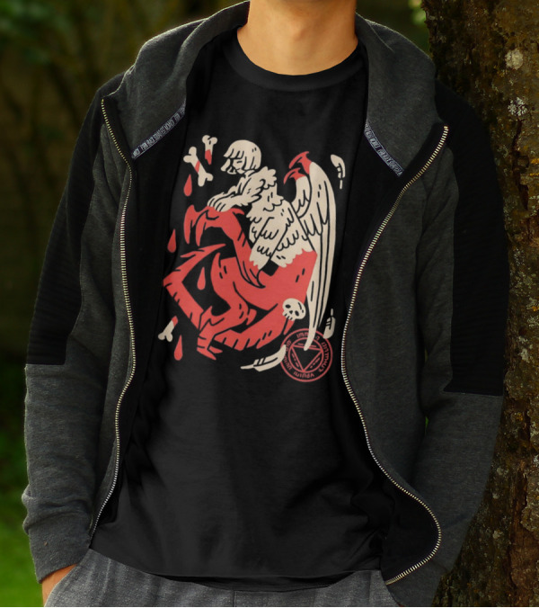 Falin Touden Dungeon Meshi Delicious In Dungeon Forbidden Magic Winged Creature With Skull And Bones T-Shirt