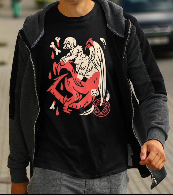 Falin Touden Dungeon Meshi Delicious In Dungeon Forbidden Magic Winged Creature With Skull And Bones T-Shirt
