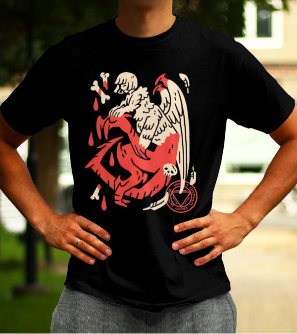 Falin Touden Dungeon Meshi Delicious In Dungeon Forbidden Magic Winged Creature With Skull And Bones T-Shirt