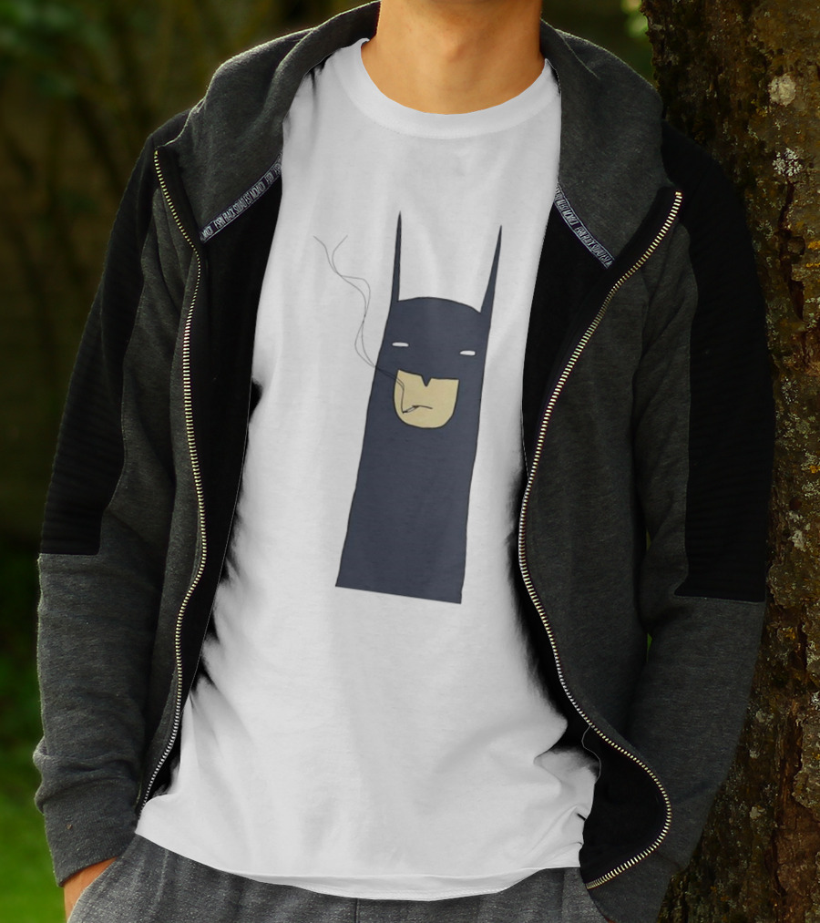 Batman Smoking Cigarette Classic T-Shirt
