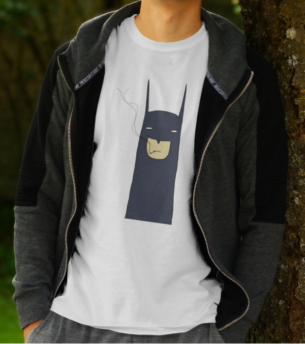 Batman Smoking Cigarette Classic T-Shirt