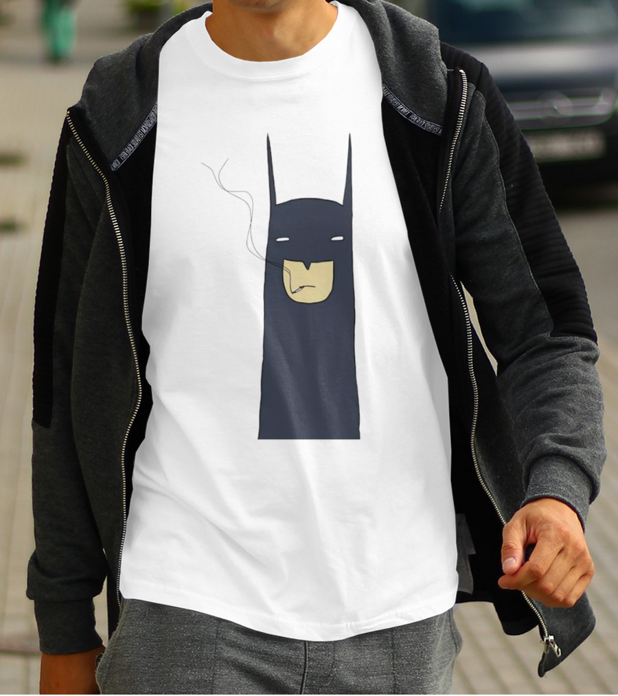 Batman Smoking Cigarette Classic T-Shirt