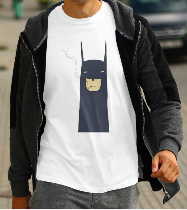 Batman Smoking Cigarette Classic T-Shirt