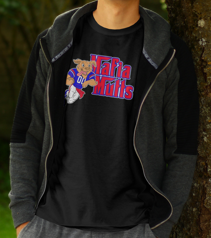 Buffalo Bills Mafia Mutts 01 Football Dog Cartoon T-Shirt