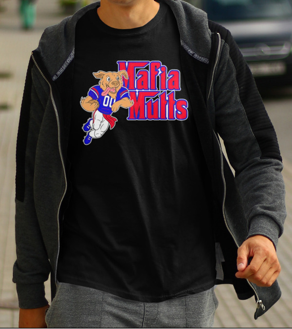 Buffalo Bills Mafia Mutts 01 Football Dog Cartoon T-Shirt