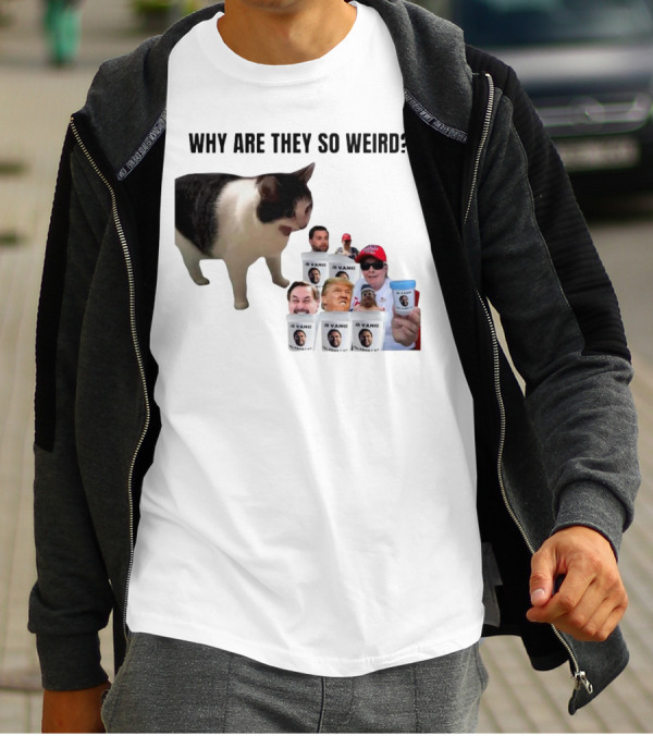 Cat Why Are They So Weird JD Vance Memes Full Family Kit T-Shirt