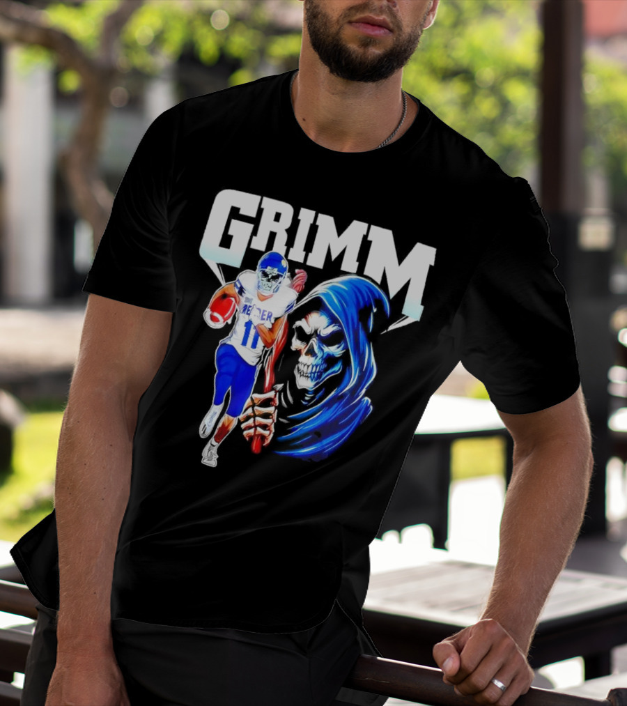 Grimm Reaper Kansas Jayhawks Football 11 Luke Grimm T-Shirt