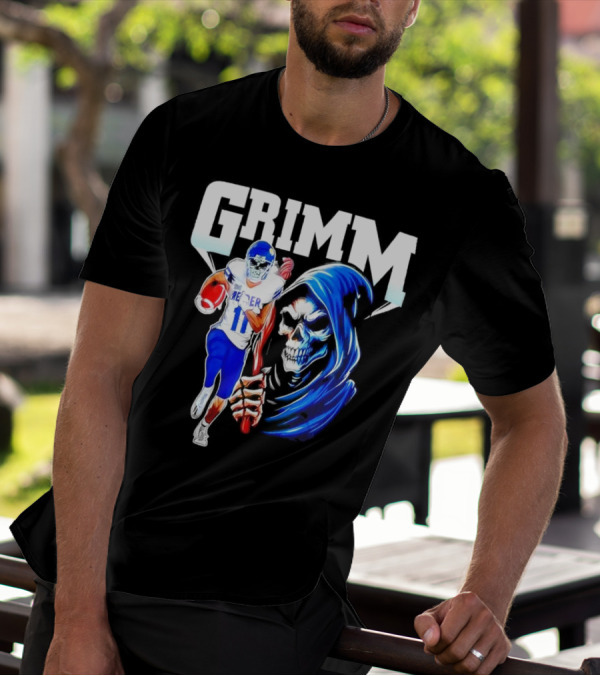 Grimm Reaper Kansas Jayhawks Football 11 Luke Grimm T-Shirt