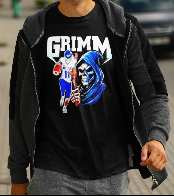 Grimm Reaper Kansas Jayhawks Football 11 Luke Grimm T-Shirt