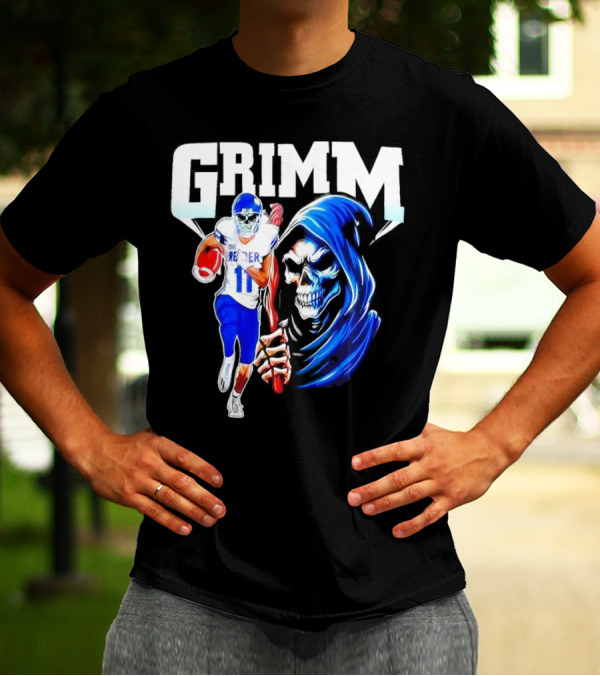 Grimm Reaper Kansas Jayhawks Football 11 Luke Grimm T-Shirt