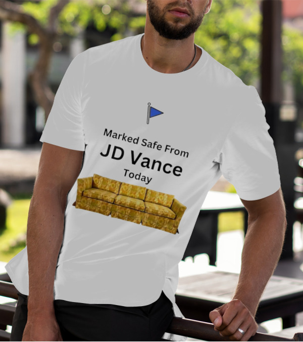 Marked Safe From JD Vance Today Yellow Floral Sofa T-Shirt