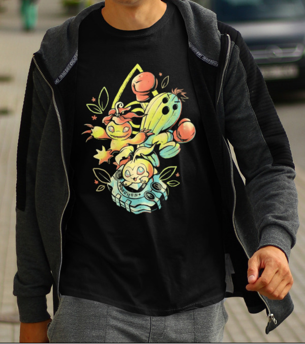 Tanemon Palmon Togemon Retro Digivice T-Shirt