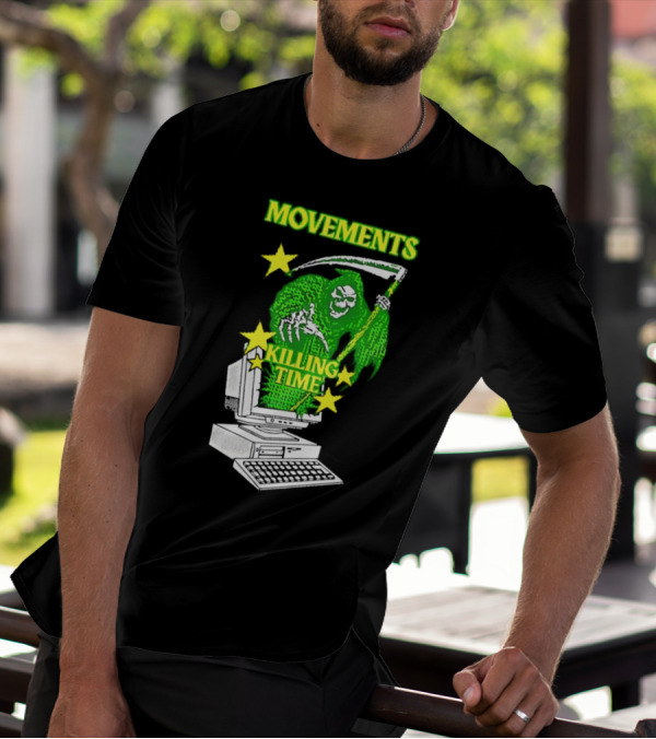 Movements Killing Time Reaper With Computer T-Shirt