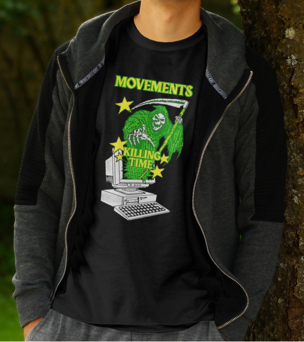 Movements Killing Time Reaper With Computer T-Shirt