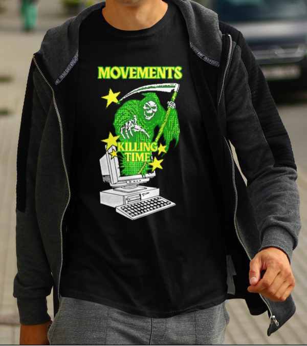Movements Killing Time Reaper With Computer T-Shirt