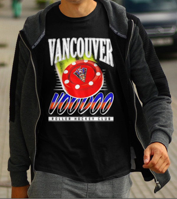 Vancouver Voodoo Roller Hockey Club Puck Logo Classic T-Shirt