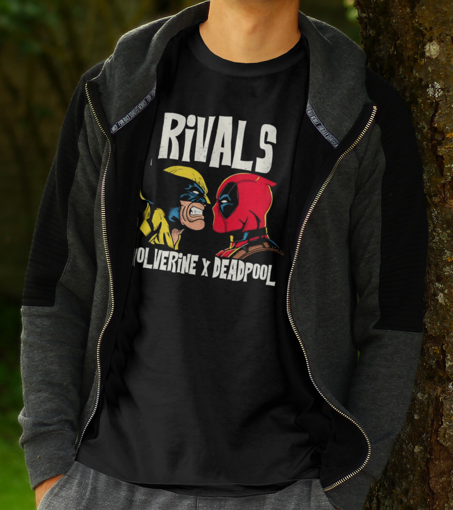 Rivals Wolverine X Deadpool Faceoff T-Shirt