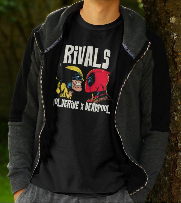 Rivals Wolverine X Deadpool Faceoff T-Shirt