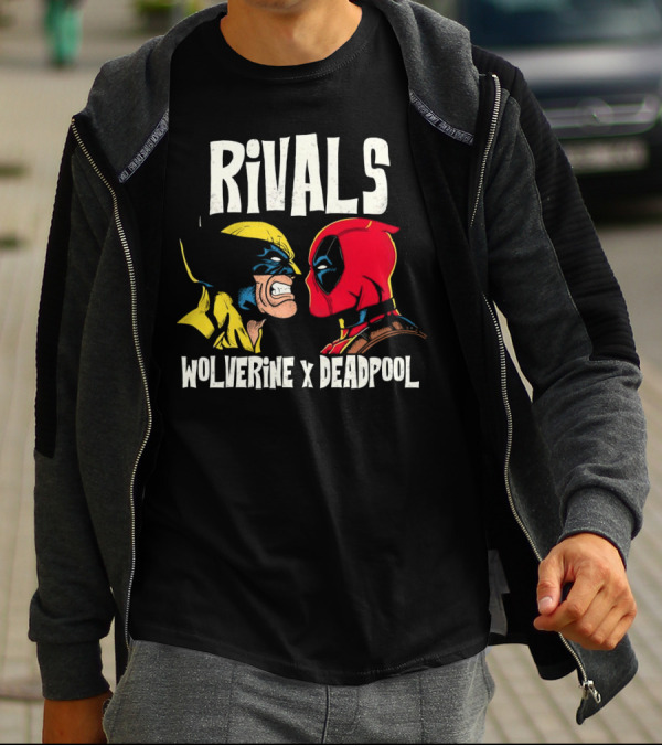 Rivals Wolverine X Deadpool Faceoff T-Shirt