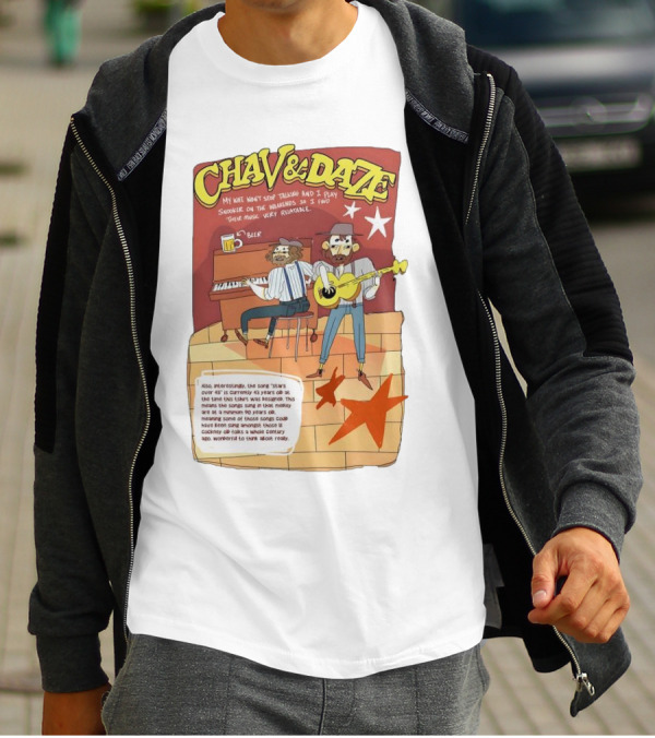 Chav And Dave My Wife Won't Stop Talking And I Play Snooker On The Weekends Music Very Relaxing T-Shirt