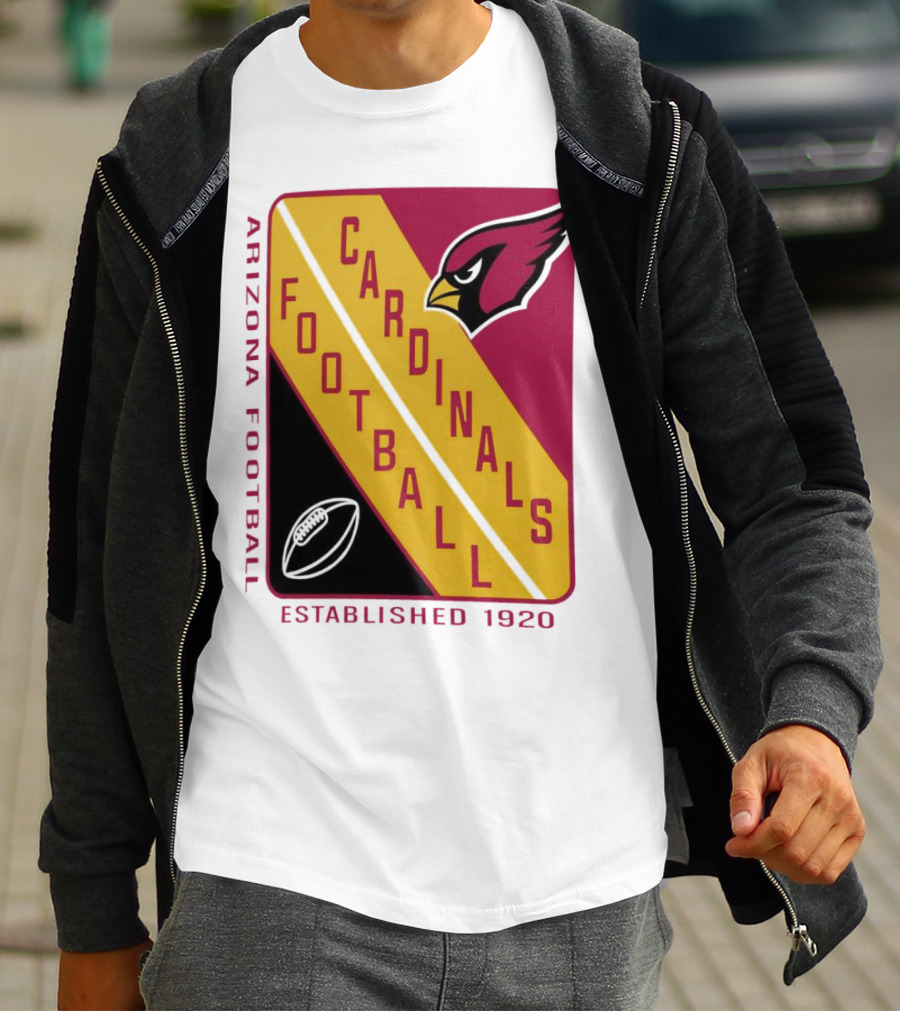 Arizona Cardinals Football Established 1920 Starter Shield T-Shirt
