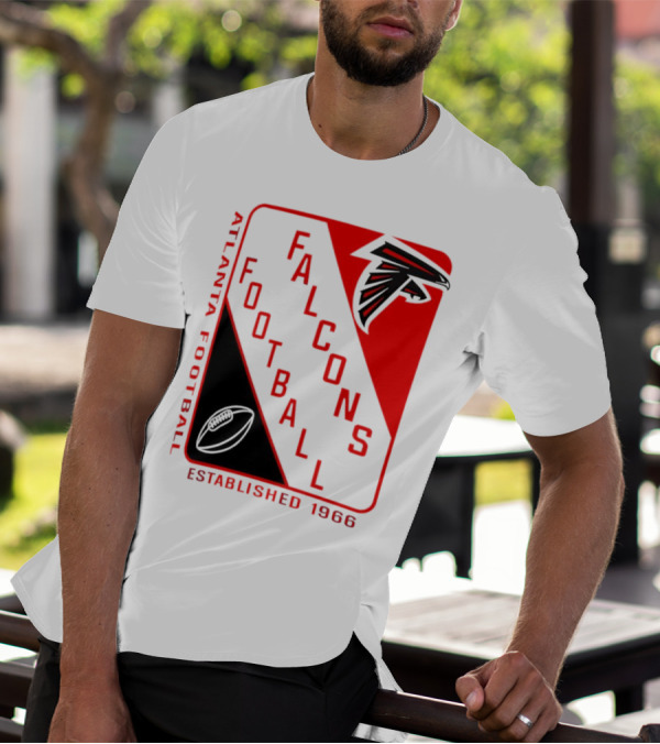 Atlanta Falcons Football Established 1966 Shield T-Shirt